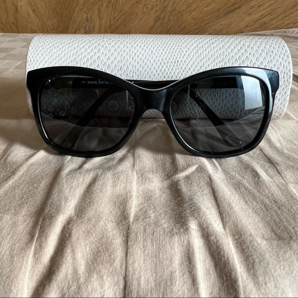 Saks fifth avenue 83/S 0807 sunglasses with stones encrusted in both sides - Picture 9 of 14